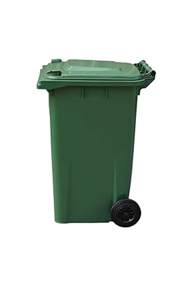 Plastik Çöp Konteyneri 240 Litre Konteyner - A+ Isıya Karşı Dayanıklı Malzeme - Yeşil